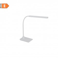 Eglo Laroa 96435 Lampada da scrivania Orientabile Bianca, LED 5W Dimmerabile, Luce Naturale, Interruttore touch, IP20