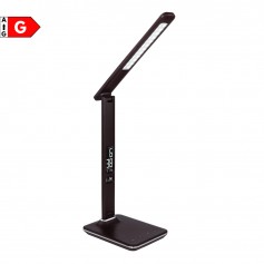 Lampada da scrivania Marrone LED Orientabile con display Globo Lighting Tanna 58378B, 7W, 3 colori di luce, 278 Lumen