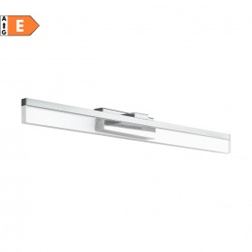 Lampada per specchio Eglo Palmital 97966 Cromo Lucido, Sistema LED 10W, 1300 Lumen, Luce calda, Diffusore trasparente, IP44