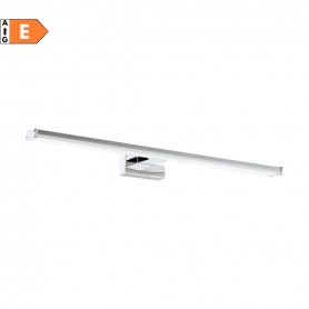 Lampada per specchio Eglo Pandella 96065 Cromo Lucido e satinato, Sistema LED 11W, 1350 Lumen, Luce naturale, IP44, Lunga 60 cm