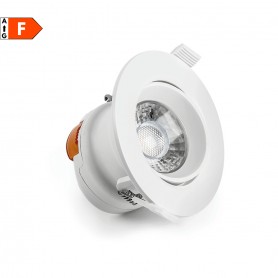 Lampo Sydney SYDOR/7W/BC Faro LED Incasso Orientabile 7W, 590 Lumen, Bianco, Luce calda, Apertura luce 38°, 220V, 3000K, IP20