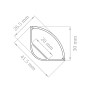 Profilo d'alluminio da 2 metri con schermo per strip LED Lampo PRKITSUP
