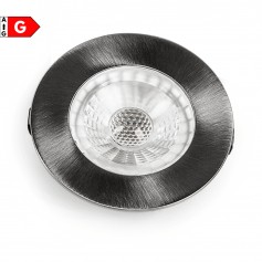 Faretto a LED sottile da 3W a 12V, luce calda Lampo FCOB3WINBC, 250 lumen, IP20/IP44, 3000°K|Coppolav.it: Faretto ad incasso