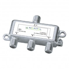 Maxital SP3 Partitore Induttivo 3 Uscite, 5-2400 MHz, Da Interno, Terrestre e satellitare, Schermatura classe A