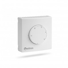 Sidium TM001M Termostato ambiente elettromeccanico, 5-30°C, Bianco, Sensore ad espansione di gas, IP30
