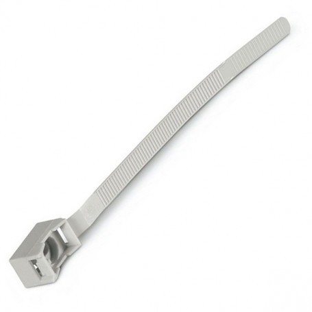 FAEG FG16064 Clips a fascetta Fissa Tubo Diametro 16-32 mm, Tubi rigidi o flessibili, Grigio