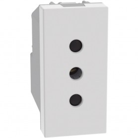 Presa Bticino Matix Go JW4113, Bianco, 10A, 1 Modulo, 2P+T, MADE IN ITALY