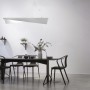 Cattaneo Kami 891/90S Sospensione Bianca, LED 2x15W, Luce calda, Dimmerabile, MADE IN ITALY