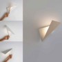 Cattaneo Kami 891/30A Bianco Lampada da parete, 15W LED, Luce calda, 1500 Lumen, Orientabile, Dimmerabile, MADE IN ITALY