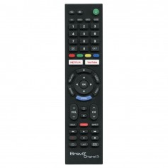Telecomando Sony Universale Smart TV Bravo Original 3, Pronto all'uso, Già programmato, Batterie AAA, Nero