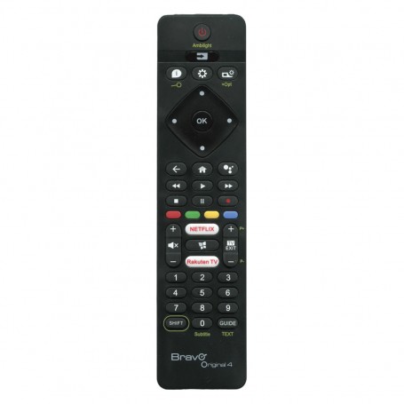 Telecomando universale per TV e digitale terrestre Bravo Zippy 90402304, Nero, Facile da programmare