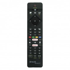 Telecomando Philips Universale Smart TV Bravo Original 4, Pronto all'uso, Già programmato, Batterie AAA, Nero