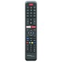 Telecomando Telefunken Universale Smart TV Bravo Original 6, Pronto all'uso, Già programmato, Batterie AAA, Nero