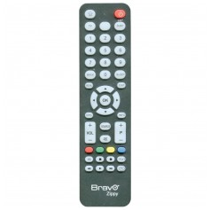 Telecomando Universale Smart TV e TV Bravo Zippy, Programma Facile, Batterie non incluse, Nero