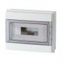 FAEG FG14512 Centralino da parete 12 moduli DIN IP65 con portello azzurrato, Realizzato Tecnopolimero, Grigio RAL 7035