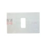 Vimar 08635.A Serie 8000 Placca Avorio 1 Posto per cassetta rettangolare, Realizzata in resina, MADE IN ITALY