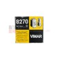 Vimar 8270 Pulsante a Tirante 10A, Unipolare in chiusura, Bianco, Basculante, 1 Modulo, MADE IN ITALY