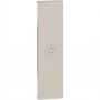 Bticino Living Now KM01A Cover con simbolo luce, Sabbia, 1 Posto, Illuminabile, MADE IN ITALY