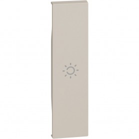 Bticino Living Now KM01A Cover con simbolo luce, Sabbia, 1 Posto, Illuminabile, MADE IN ITALY