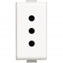 Bticino Matix AM5113 Presa 10A 2P+T, Bianca, 250V, Serie Civili, MADE IN ITALY