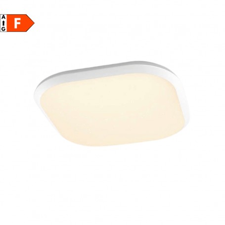 Plafoniera LED dimmerabile quadrata 18W Philips Cavanal, Luce naturale 4000K, 1600 Lumen, 30x30, Bianca