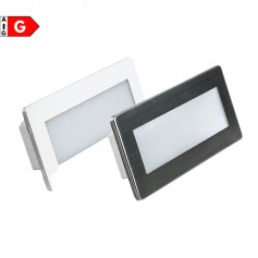 Segnapasso LED 5W AD INCASSO ANTI BLACK-OUT Lampo SPLEDEN506BC, luce calda, IP65, bianco o acciaio Inox|Coppolav.it: LED