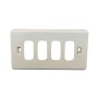 Placca Molveno GL2000 1344.2 4 Moduli, Avorio, Serie Civili, MADE IN ITALY