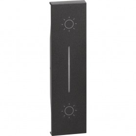 Cover Bticino Living Now KG05L per pulsante e Doppio Pulsante K4037N e K4036, Nera, 1 Modulo