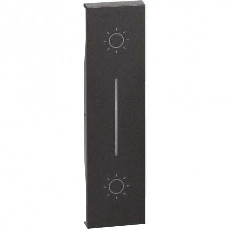 Cover Bticino Living Now KG05L per pulsante e Doppio Pulsante K4037N e K4036, Nera, 1 Modulo