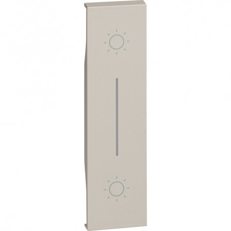 Cover Bticino Living Now KM05L per pulsante e Doppio Pulsante K4037N e K4036, Sabbia, 1 Modulo