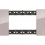Bticino Living Now KA4804DM Placca Aura 4 Moduli, Materiale plastico, Serie Civili, MADE IN ITALY