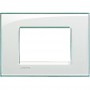 Placca Quadra Bticino Living Light LNA4803KA Acquamarina, 3 Moduli, Tecnopolimero, MADE IN ITALY