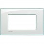 Placca Quadra Bticino Living Light LNA4803KA Acquamarina, 3 Moduli, Tecnopolimero, MADE IN ITALY