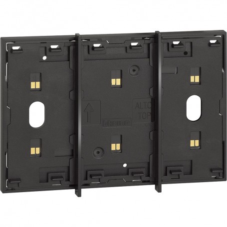Bticino Living Now KW8103 Frame elettrificato Bianco, 3 Moduli, per supporto K4703
