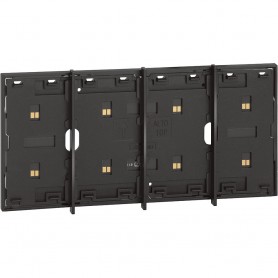 Bticino Living Now KW8103P1 Frame elettrificato Bianco, 4 Moduli, per supporto K4703