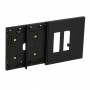 Bticino Living Now KW8104M02 Frame 4 Moduli Bianco con mostrina doppia presa Italia, per supporto K4704