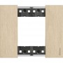 Bticino Living Now KA4802ZW Placca Oro 2 Moduli, Realizzata in Zama, MADE IN ITALY