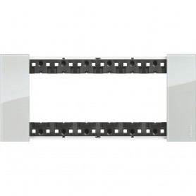 Bticino Living Now KA4804DA Placca Sky 4 Moduli, Plastica Bimaterica, MADE IN ITALY