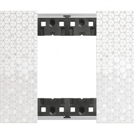 Bticino Living Now KA4806DA Placca Sky 6 Moduli, Plastica Bimaterica, MADE IN ITALY