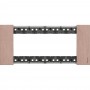 Bticino Living Now KA4804ZM Placca Rame 4 Moduli, Realizzata in Zama, MADE IN ITALY