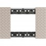 Bticino Living Now KA4802MM Placca Optic 2 Moduli, Realizzata in plastica, MADE IN ITALY