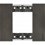 Bticino Living Now KA4802NG Placca Space 2 Moduli, Realizzata in Zama, MADE IN ITALY