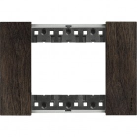 Bticino Living Now KA4802LG Placca Noce 2 Moduli, Realizzata in Legno, MADE IN ITALY