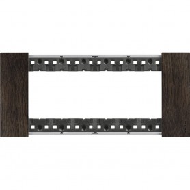 Bticino Living Now KA4804LG Placca Noce 4 Moduli, Realizzata in Legno, MADE IN ITALY