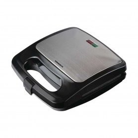 Termozeta 73838 Tostiera elettrica con piastre antiaderenti, 750W, Blocco di sicurezza