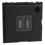 Bticino Living Now K4293CC Caricatore 2 USB Tipo C, 30W, 2 Moduli, 100-230V, MADE IN ITALY