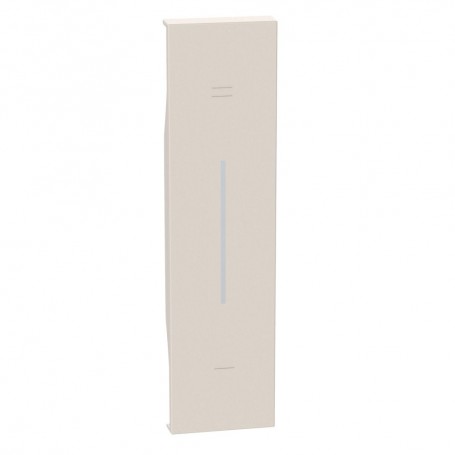 Cover Bticino Living Now KM01N per K4418, Sabbia, 1 Modulo, Illuminabile, Serie Civili, MADE IN ITALY