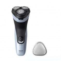 Philips X3003/00 Rasoio Ricaricabile, Testine 4D Flex, Impermeabile, Wet&Dry, Rifinitore basette e baffi, Indicatore batteria