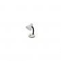 MED 407-B Lampada da scrivania orientabile, 1 E27, Bianca, Diffusore e base in metallo