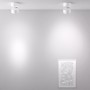 Isyluce 965 Lampada da parete orientabile, Bianca, 12W, Luce calda, Fascio luce regolabile 18-45 gradi